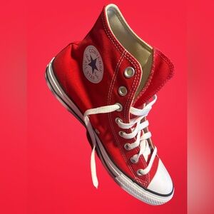 Converse Kids Red High-Top Sneakers